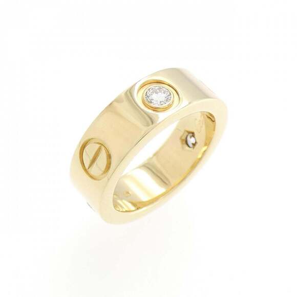 Love Ring Size 57 (USA 8). Yellow Gold. One Diamond  CARTIER Authentic Gold Diamond Love Ring